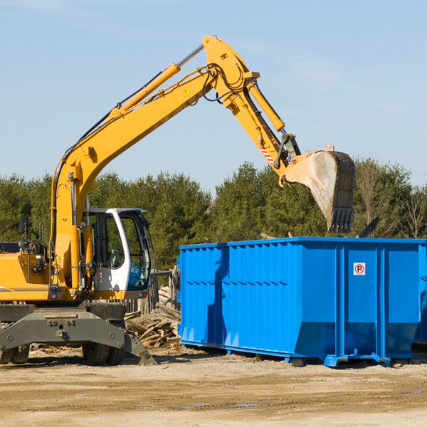 what size residential dumpster rentals are available in Georgetown County South Carolina